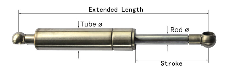 How to measure a gas strut