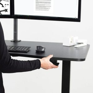 pneumatic adjustable height standing desk