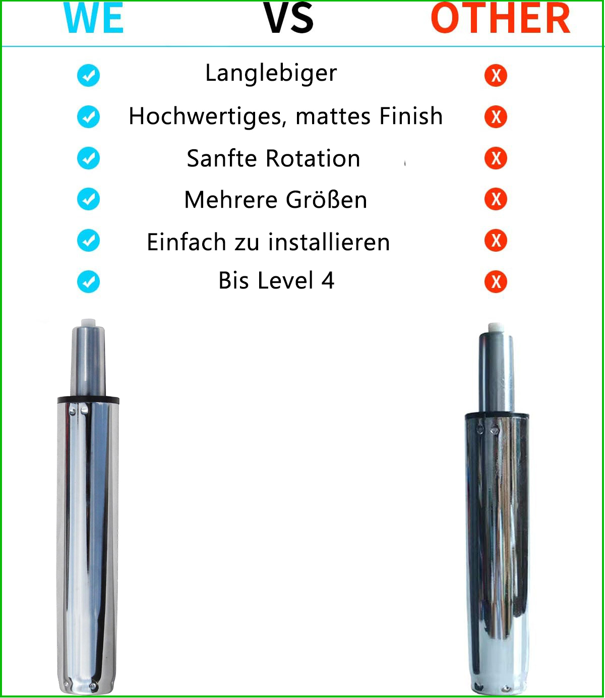 Gasdruckfeder Stuhl 9 Gasdruckfeder Stuhl 10