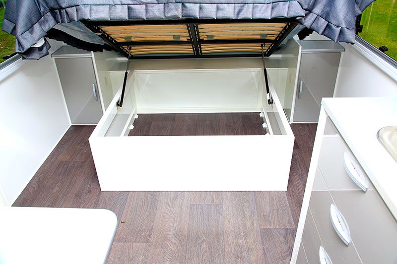gas struts for caravan bed
