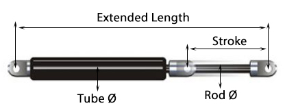Tension Gas Springs