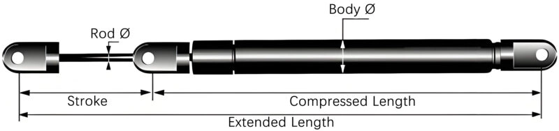 Tension Gas Struts