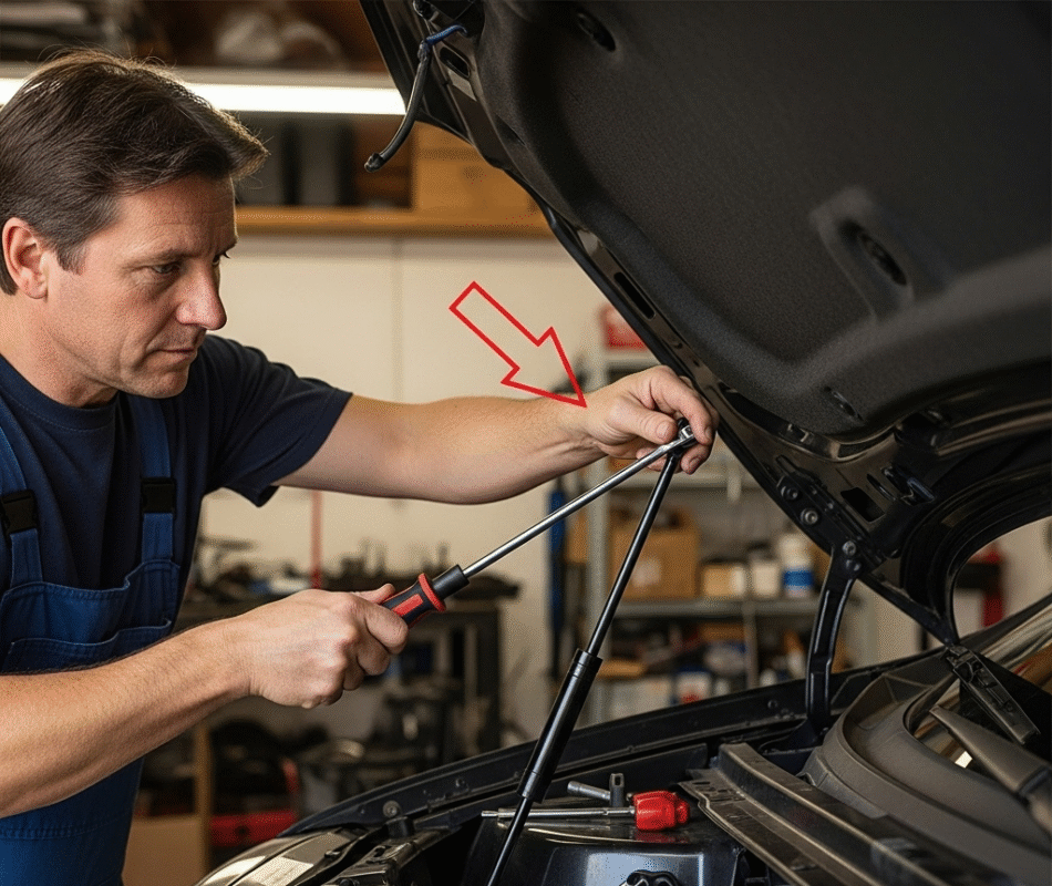 replace hood lift support